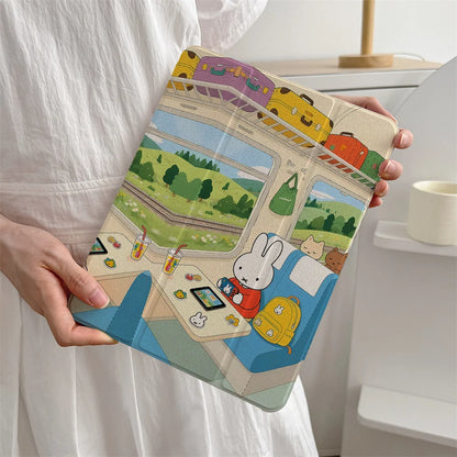 New Cartoon Rabbit Case for iPad Pro 11 2025 2024 Air iPad 10th Air 5 4 10.9 Ipad 7 8 9 10.2 5 6 9.7 inch Air3 10.5 mini 6 Cases