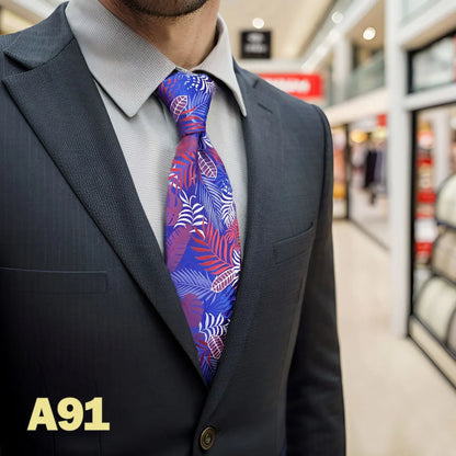 Purple Solid Red Mens Neckties Pink Fashion Ties for Male Party Dropshipping Wedding Gift