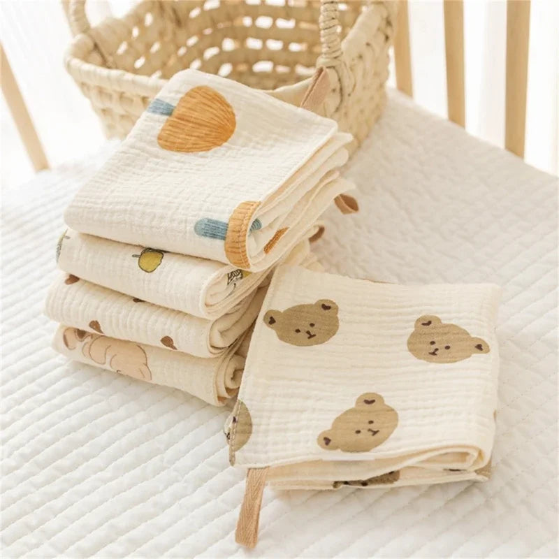 Long Burp Cloth for Baby Kindergarten Face Towel Infant Drooling Bibs Washcloth Cotton Muslin-Handkerchief Nursing Towel