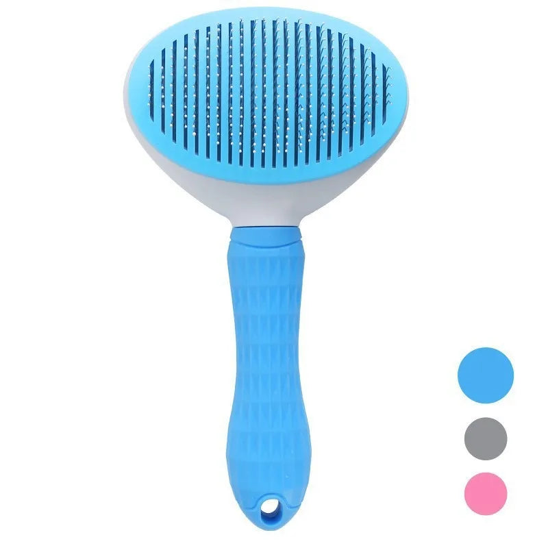 Dog Cat Self-Cleaning Grooming Brush Durable Pet Hair Remover Comb Anti-Slip Dematting Tool Pet Accessories