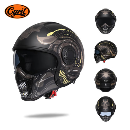 Helmets For Motorcycles Safety DOT ECE Certified 3/4 Open Face Helmets Motorcycle Modular Full Men Women Motorcycle Helmet Cyril