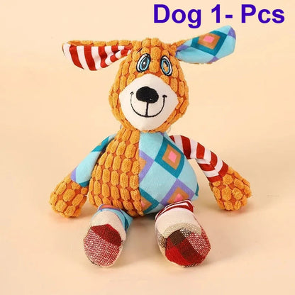 1/2 Pcs Pet Toys Dog Toys Plush Sound Toys Plush Biting and Grinding Resistant Cat Toys Pet Supplies Dog Toys