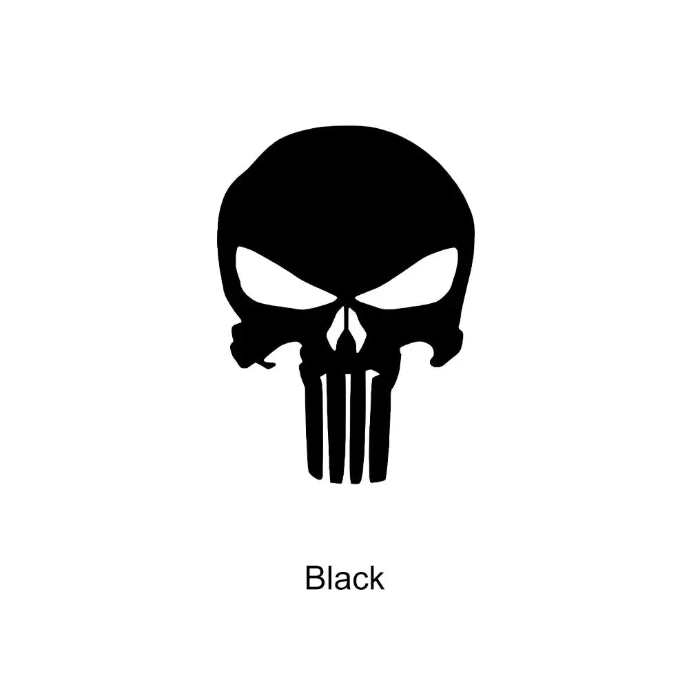 Skull Stickers Car Waterproof Decal Reflective Vinyl Punisher Sticker for Auto Door Window Rearview Mirror Bumper Decoration