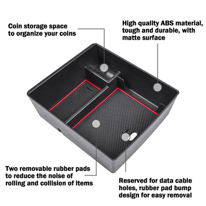 Car Accessories Center Console Organizer 2017- 2023 Car Interior Accessories Armrest Storage Tray Stowing Tidying For GMC Acadia