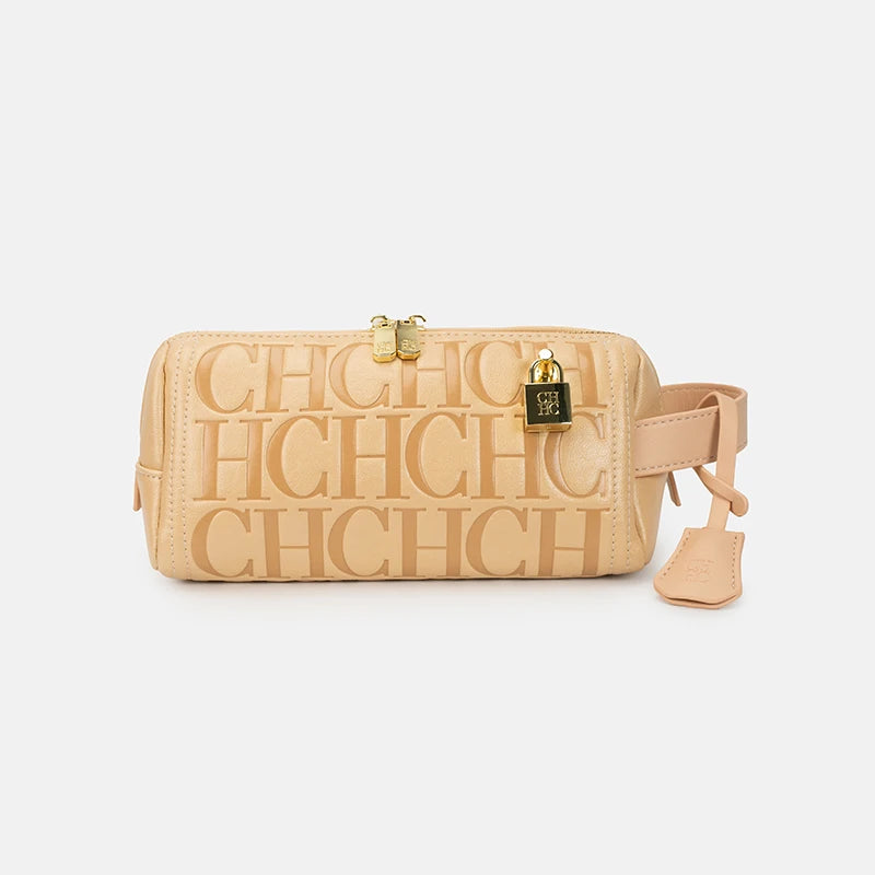 CH 2026 New Letter Embossed Cylinder Bag Fashion Cylinder Crossbody Bag Casual Shoulder Underarm Bag Multi color Optional