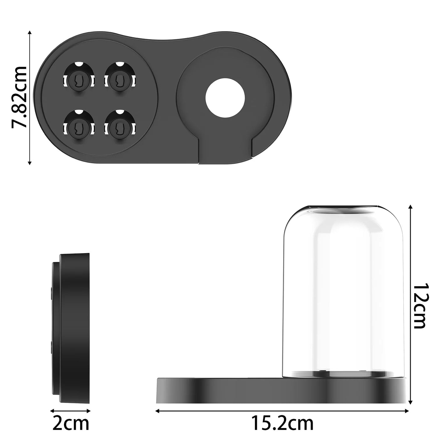 Toothbrush Holder and Charger Base for Oral B iO Series & EB Round Head Series Electric Toothbrush , Toothbrush Storage Bracket