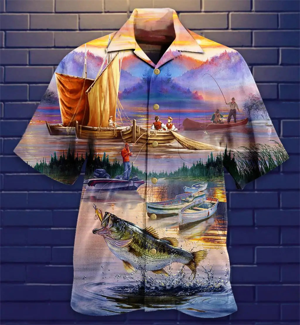 Cuba Shirts Men Women Fashion Hawaiian Casual Beach Blouse Men's Clothing Mens Vocation Lapel Floral