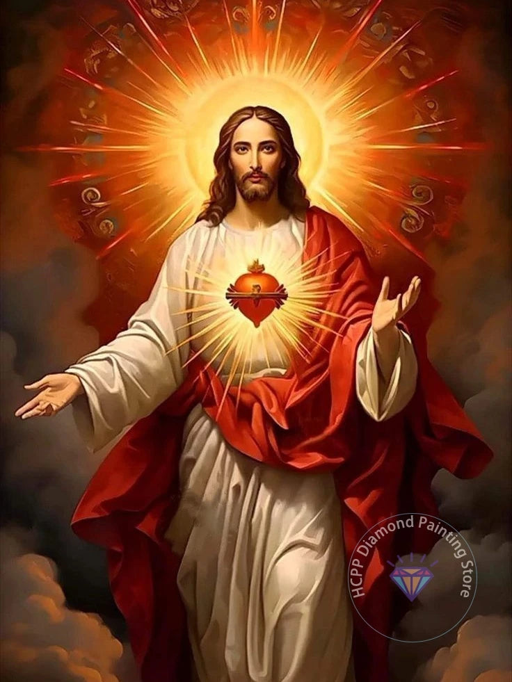 Jesus Christ Cross Diamond Painting Kit 5D DIY Diamond Embroidery Cross Stitch Handmade Art Gift Crafts Home Decor Gift