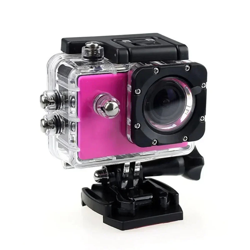 Action Camera Ultra Full HD 1080P 2.0-inch Screen Camcorder Underwater Waterproof Video Recording Sport Extreme Go Pro Cam
