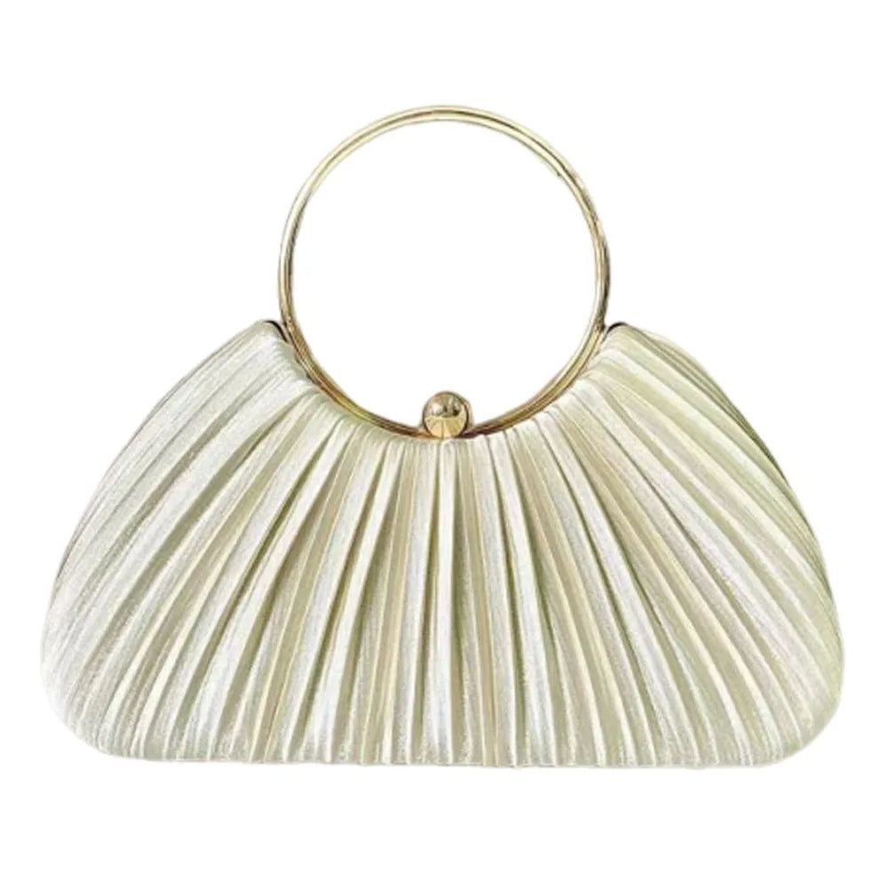 Fashion Polyester Fiber Evening Bags Elegant Chain Shoulder Bag Clutch Handbag Women