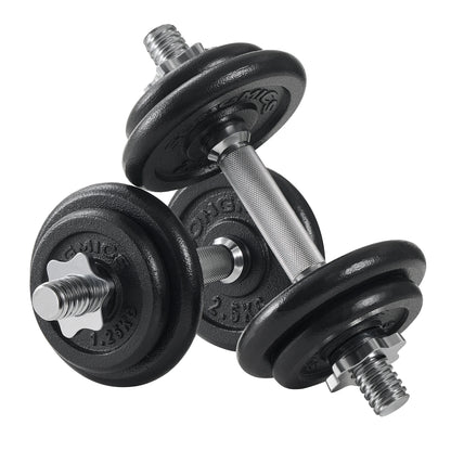 SONGMICS Dumbbell Set Short dumbbells Set 2 Adjustable Weight 20/30 kg
