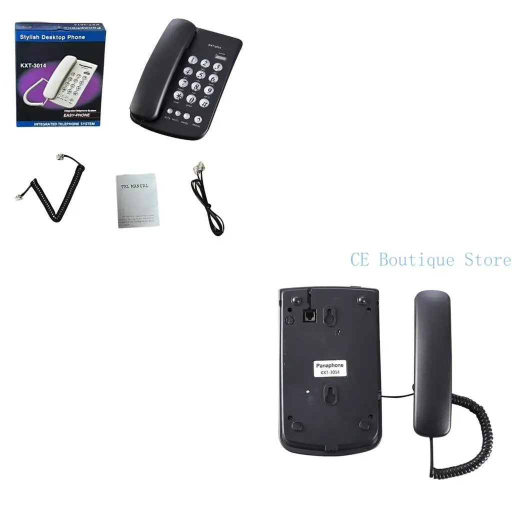 652F Landline Phones Fixed Telephone for Office Home Bathroom Emegency Telephone