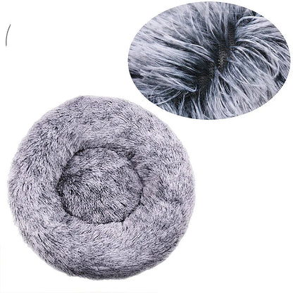 40cm Round Pet Bed for Large Dog Bed Super Soft Cat Bed Plush Dog House for Medium Dog House Winter Warm Sleeping