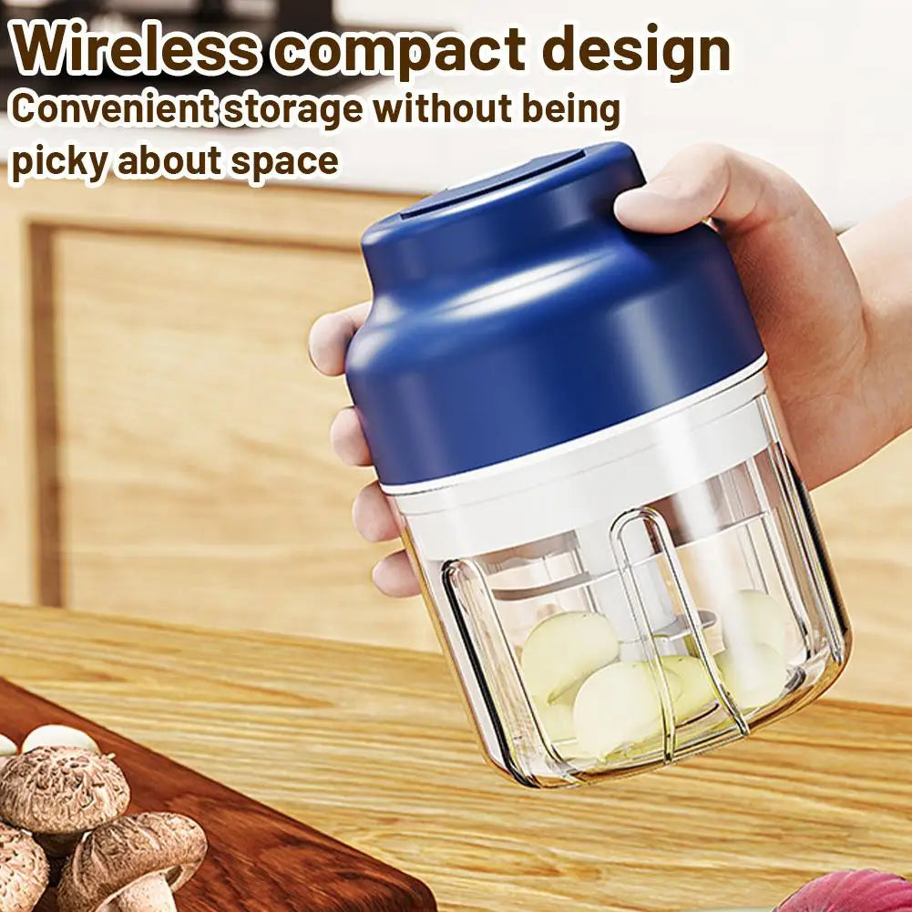 250/350ML Electric Garlic Chopper Vegetable Chopper Meat Mincer Children's Kitchen Tools Aid Food Processor Kitchen Mixer T4R0