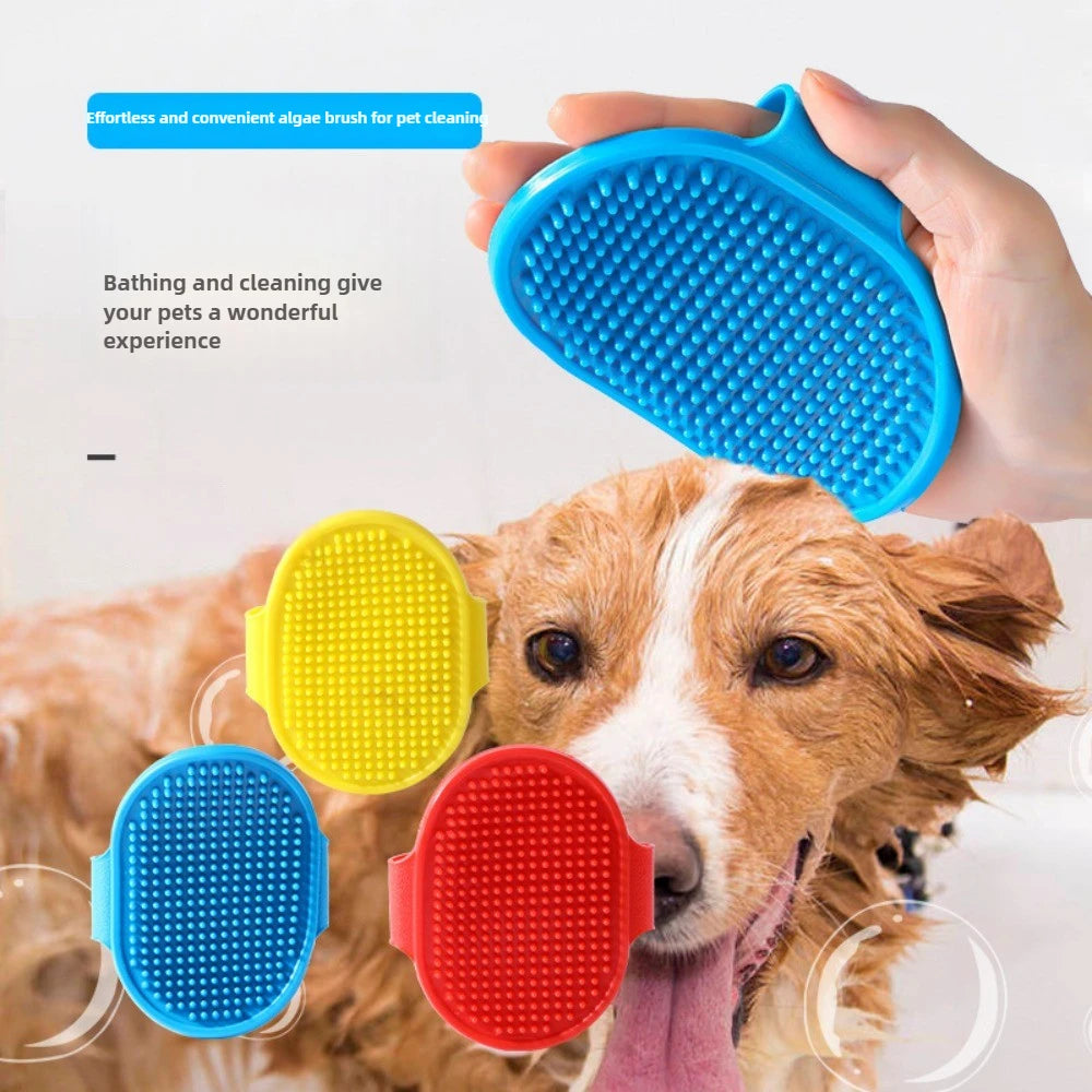 Pet Grooming Cleaning Gloves Dog Cat Bathing Shampoo Glove Scrubber Magic Dishwashing Cleanner Sponge Silicon Hair Removal Glove