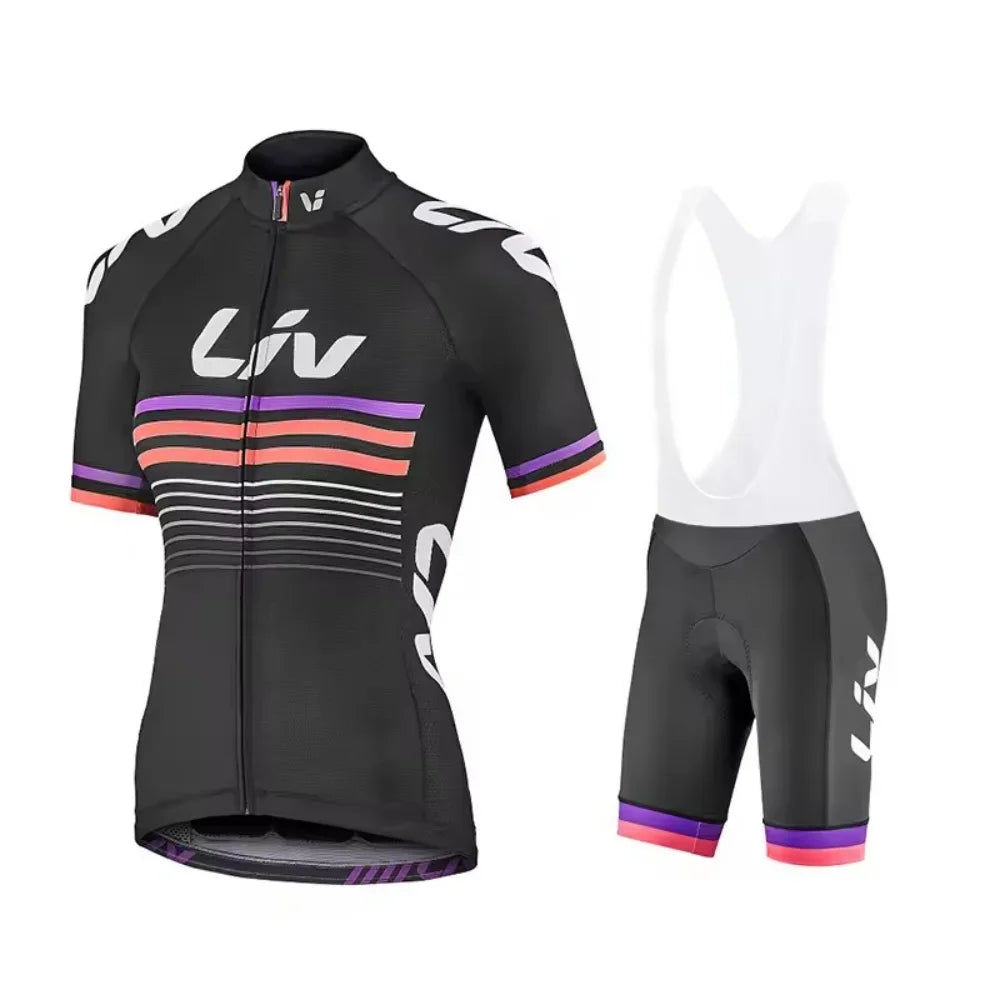 Liv New Women Cycling Shorts Set 2025 Cycling Jersey Bike Clothing Suit Liv Team Version Racing Suit Roupa Ciclismo Feminine