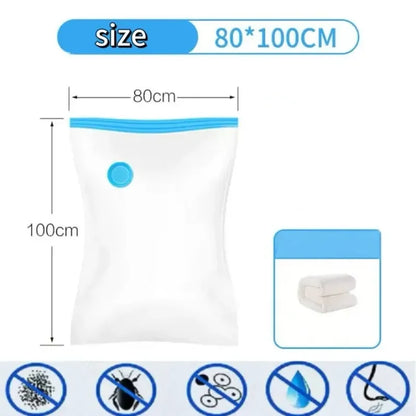 Vacuum Storage Bags,for Bedding,Pillows,Towel,Clothes Space Saver Travel Storage Bag,With Hand Pump,Vacuum Bag Package