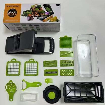 Multifunctional Vegetable Chopper With Handle 14/16 in 1 Kitchen Slicer Dicer Grater Food Cutting Cocina Gadget