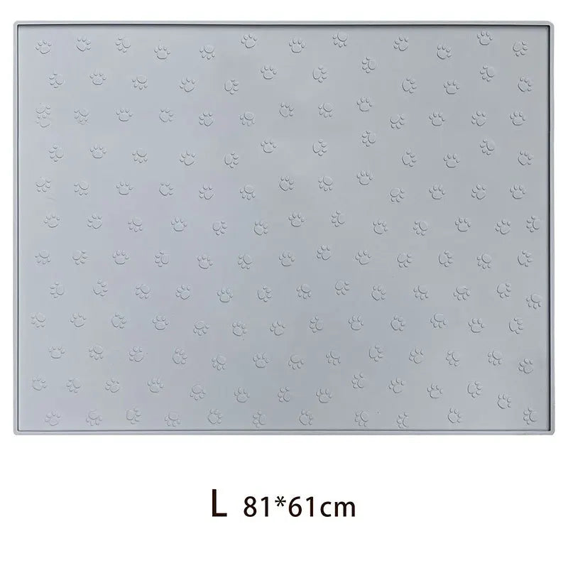 Pet Supplies Silicone Pet Mat Floor Mat Non-slip Waterproof Cat and Dog Feeding Mat Placement Mat Splash-proof Cat Litter Mat