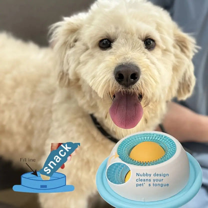 Funny Interactive Pet Lick Toys Promotes Dental Health Self-Soothing Snack Bowl Training Yogurt Licking Plate For Dogs Cats