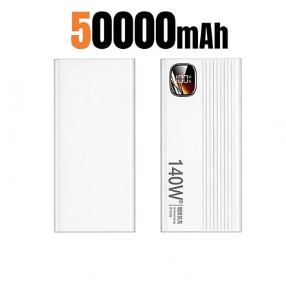 Lenovo 140W 500000mAh Power Bank Super Fast Charging Large Capacity Intelligent Digital Display Power Bank For IPhone For Xiaomi