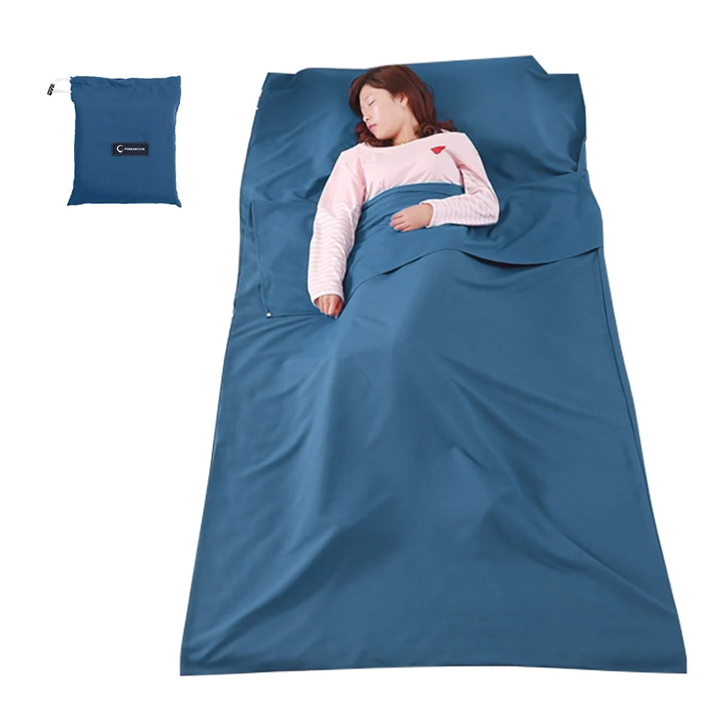 Lightweight Sleeping Bag Liner Sleeping Sack Outdoor Camping Hotel Travel Sheet