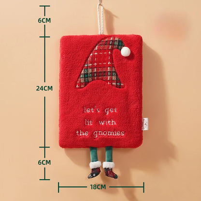 Christmas Hand Towels Kitchen Cloth Housewarming Gifts Christmas Decoration Dish Towel sfor Home Holiday Xmas ﻿Cloth Man Woman
