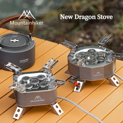 Mountainhiker Five/Seven Stars Portable Gas Stove Burner for Outdoor Camping Hiking Picnic BBQ Cooking Furnace Tourist Supplies