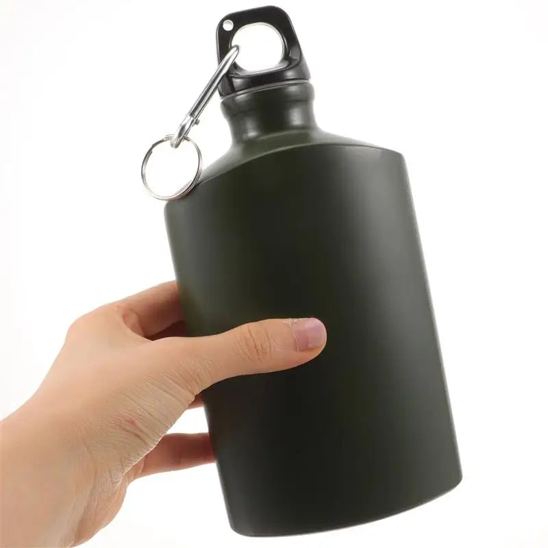 Portable Canteen Wear-resistant Bottle Camping Water Canteen Outdoor Supply Travel Flask Aluminum Alloy