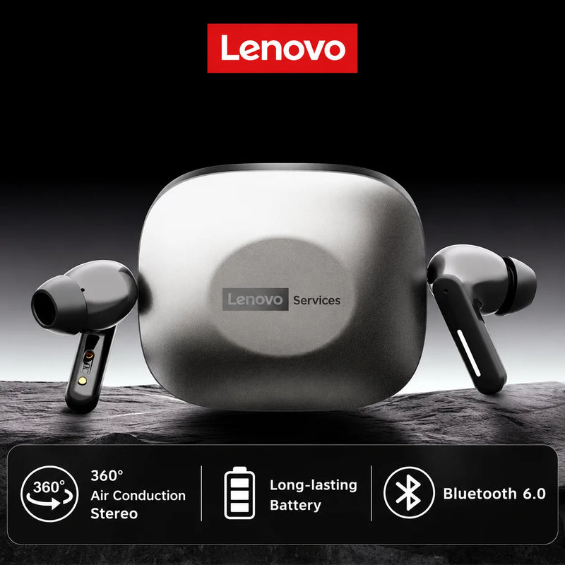 New Lenovo LE209 Wireless Bluetooth Earphone Business Music Bluetooth Headphone HD Call with Mic 30H Battery Life Gaming Headset