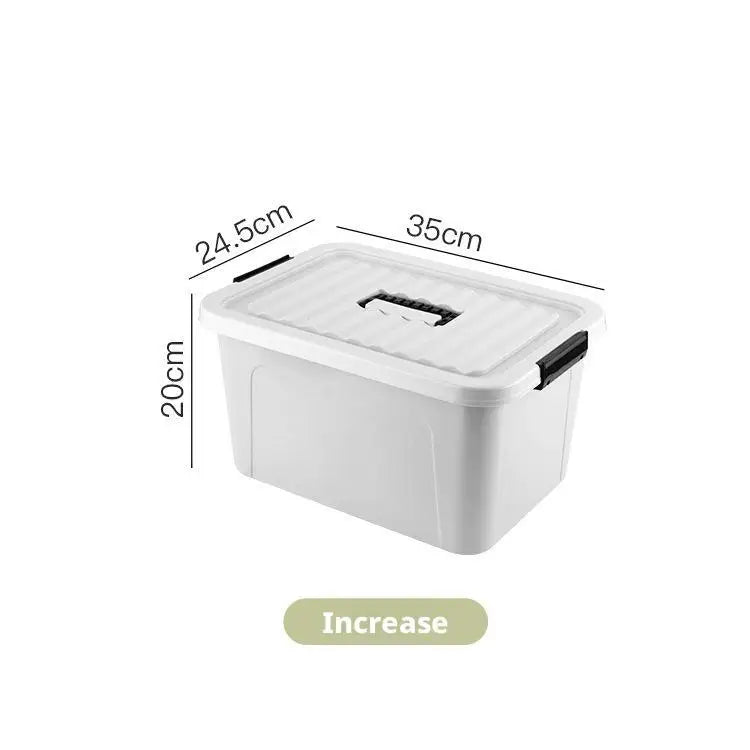 Plastic Storage Box with Cover Clothing Toy Organizer Baskets Multi-Purpose Colorful Stackable Containers Storage Bins Baskets