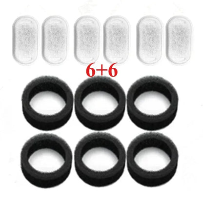 Replacement Filters Cat Water Fountain Filters Element for Stainless Steel Cat Water Fountain Activated Carbon Sponges Filters