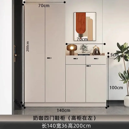 Shoe Storage Cabinet Wood Entryway Storage Store Organizer Display Rack Shelves Retail Display Rack Shelves for Retail Store