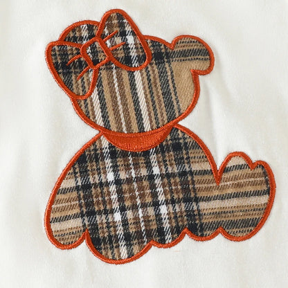 Baby Clothing Set Bodysuits Skirts Hairband 3-Piece Sets for Newborn To 18 Months Cartoon Bear Design for Baby Girls Clothing