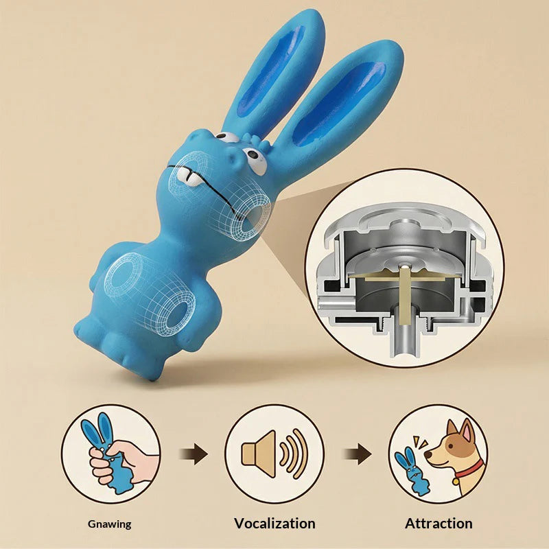 Pet Supplies Latex Pet Toys Collection Grinding Teeth Cleaning Bite Interactive Dog Toys Naughty Rabbit Dog Latex Chew To