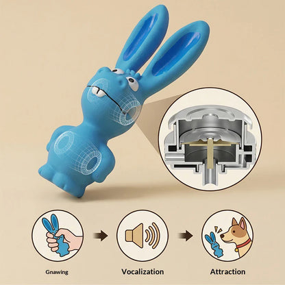 Pet Supplies Latex Pet Toys Collection Grinding Teeth Cleaning Bite Interactive Dog Toys Naughty Rabbit Dog Latex Chew To