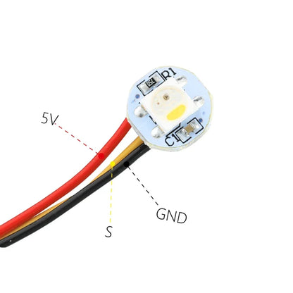 NeoPixel RGBW Mini Button PCB Leds DIY StealthBurner LED Kit PTFE Wiring Harness for Voron2.4 Trident 3D Printer