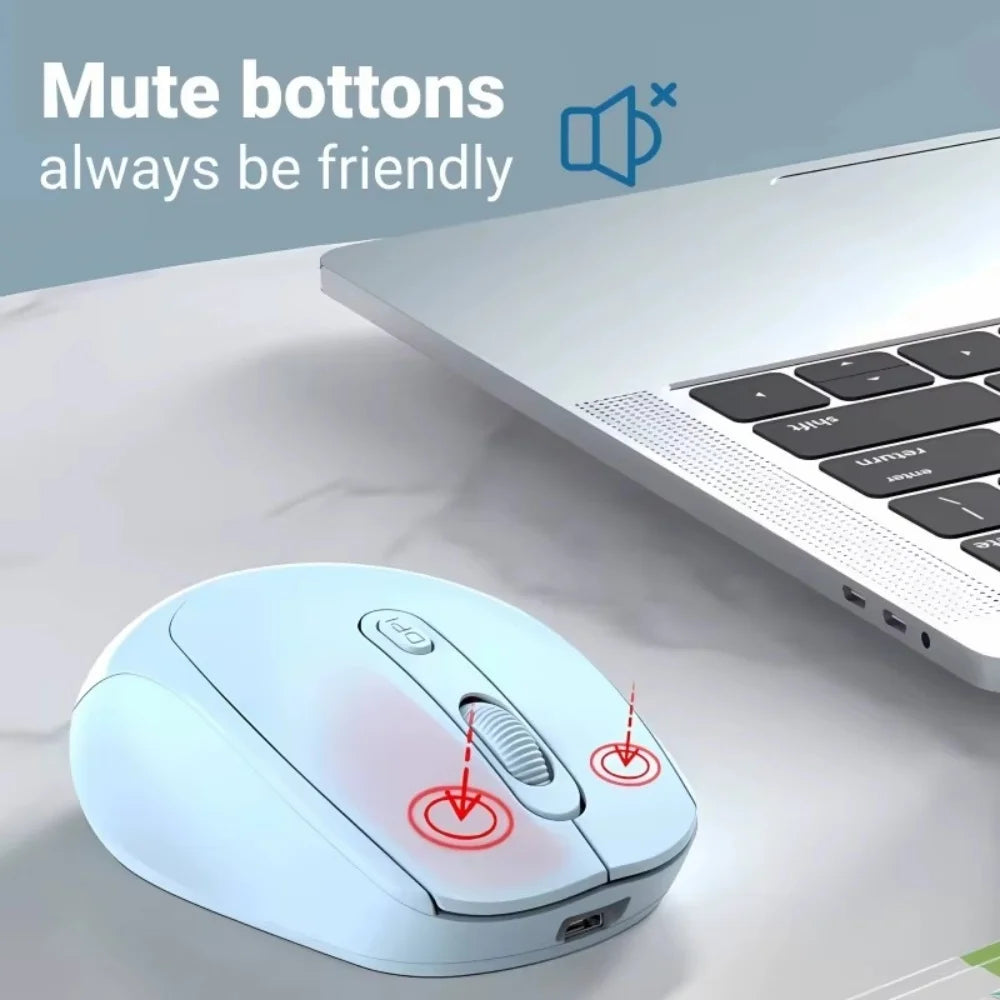 Wireless Mouse, 2.4G Ergonomic Optical Mouse, Computer Mouse for Laptop, PC,Chromebook,Notebook,Battery Small Cordless Mice