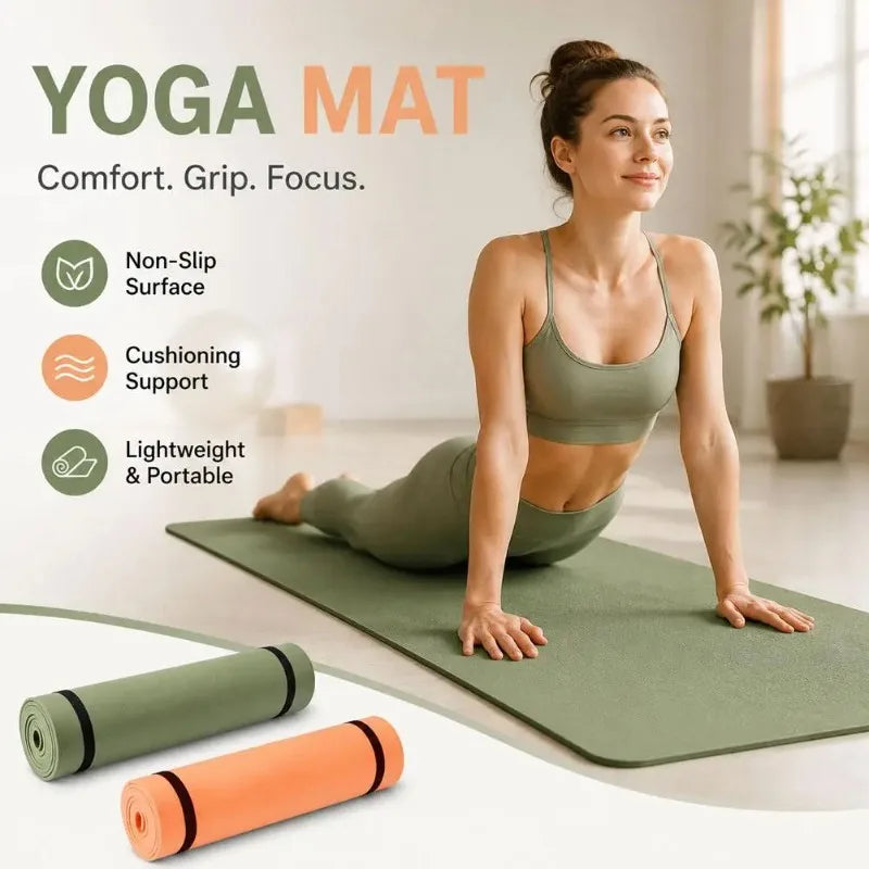 180x50cm Foldable Non-slip Pilates Yoga Mat Thick Portable Travel Fitness Exercise Pad For Exercise Yoga And Pilates Gymnastics