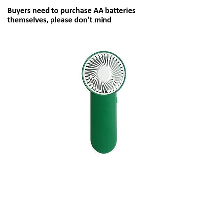 Portable Handheld Mini Fan,Powered by AA Batteries,Adjustable Single Speed, Ideal for Outdoor Use,Lightweight and Compact Design