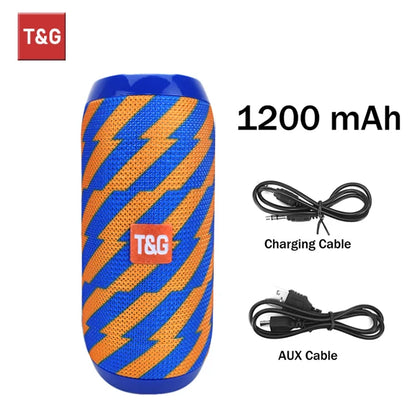 TG117 Bluetooth Speakers Portable Wireless Sound Box  Outdoor Loudspeaker Waterproof Stereo Surround Supports TF Radio