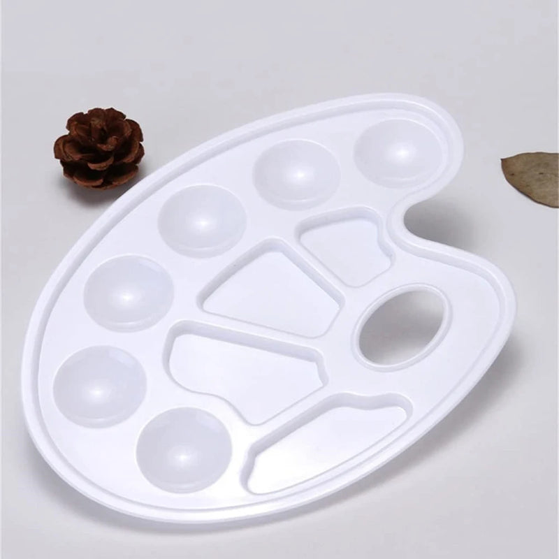 Painting Palette Multiple Options Available, Of Plastic, Reusable Art Tools Suitable For Gouache, Acrylic, Watercolor, Etc.