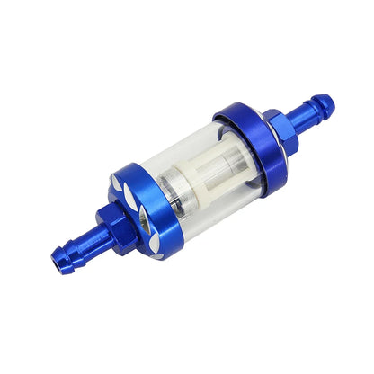 8mm CNC Aluminum Alloy Glass Gas Fuel Oil Filter Moto for Dirt Pit Bike 125/140/150/160cc CRF70 90 110 TTR100 110 KLX65