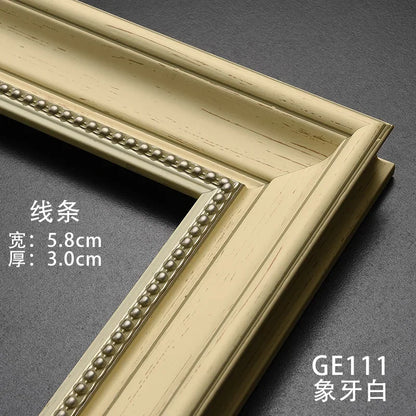 Gold Paint Frame Oil Paintings Wall Art Pictures Frames Embroidery Frame Home Decor Porta Retrato Digital Personalized Gift