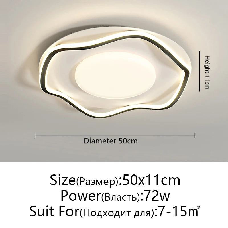 Modern LED Chandelier Ceiling Light Lustre Minimalist Design Bedroom Dining Room Living Room Aisle Decoration Home Appliance
