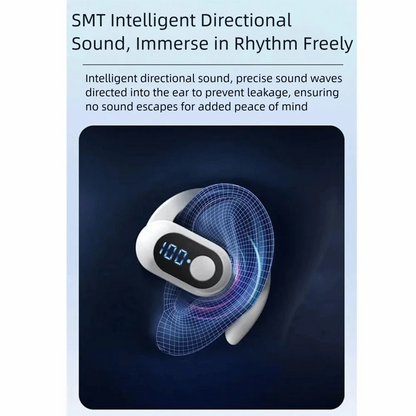 Ear Hook Wireless Earphones Bluetooth 5.3 Mini Handsfree Waterproof Sport Music Headset Single Earbuds OWS Headphone HiFi Music