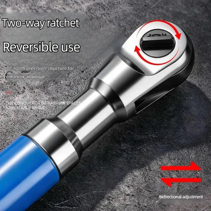 High Accuracy Ratchet Wrench With 72 Teeth And Ergonomic Handle For Professional Mechanics And DIY Automobile Maintenance M4YD