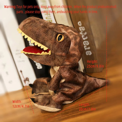 Pet Dog And Cat Interactive Toys Dinosaur Hand Puppet Toy Cartoon Plush Doll Parent-child Game Dinosaur Tyrannosaurus Rag doll