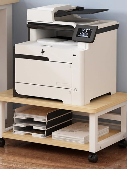Low Profile Floor Mounted Office Desktop under Desk Printer Copier Storage Ra Home Use Mobile Organization elf