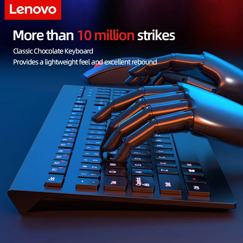 Lenovo Wired Keyboard with Red Trackpoint, USB Plug & Play, Scissor Switch Keys for Business Office Laptop Desktop